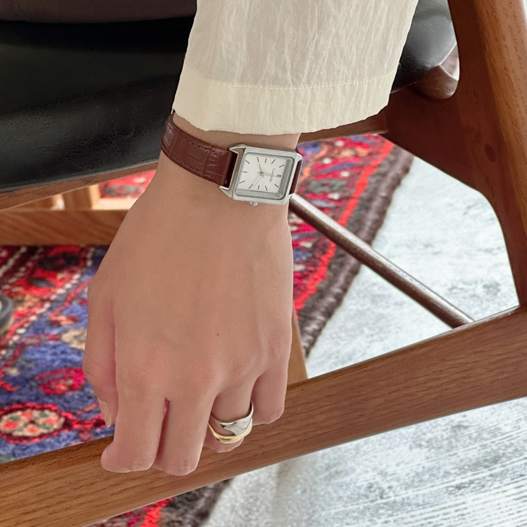 腕時計 ジャパンムーブメント スクエア | feu | 詳細画像20 