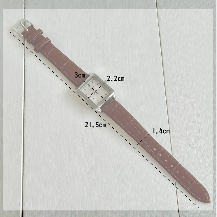 腕時計 ジャパンムーブメント スクエア | feu | 詳細画像4 