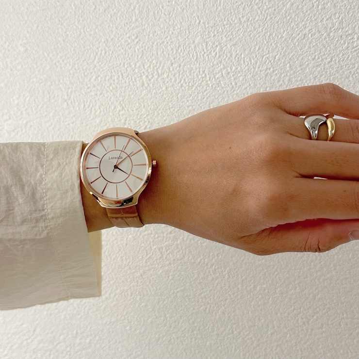 腕時計 ジャパンムーブメント ラウンド | feu | 詳細画像3 