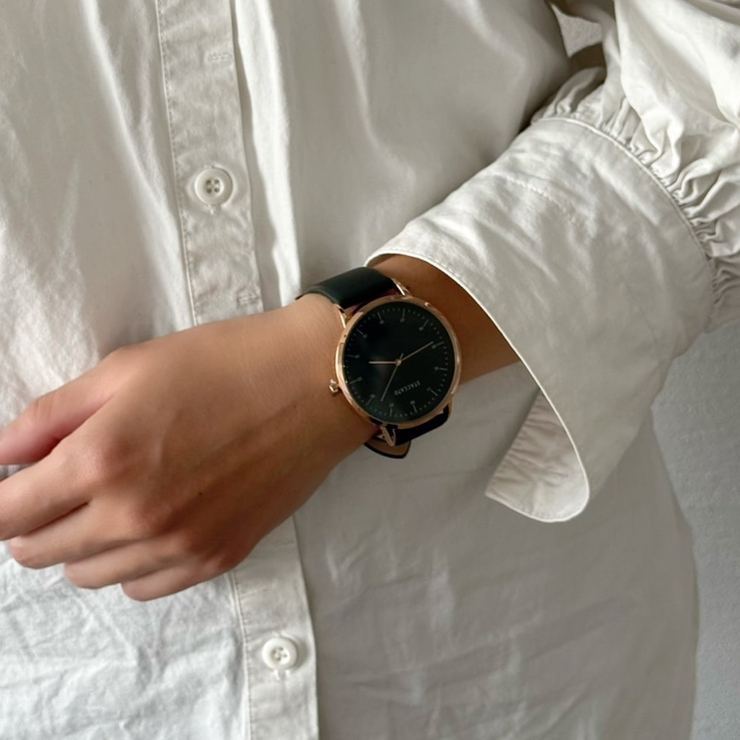 ビックフェース腕時計 ジャパンムーブメント 革ベルト | feu | 詳細画像10 