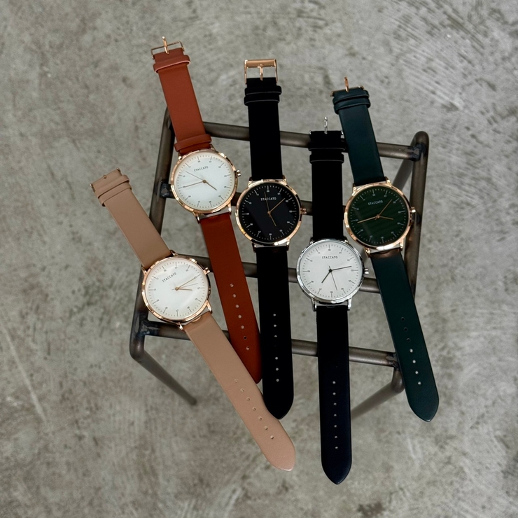 ビックフェース腕時計 ジャパンムーブメント 革ベルト | feu | 詳細画像16 