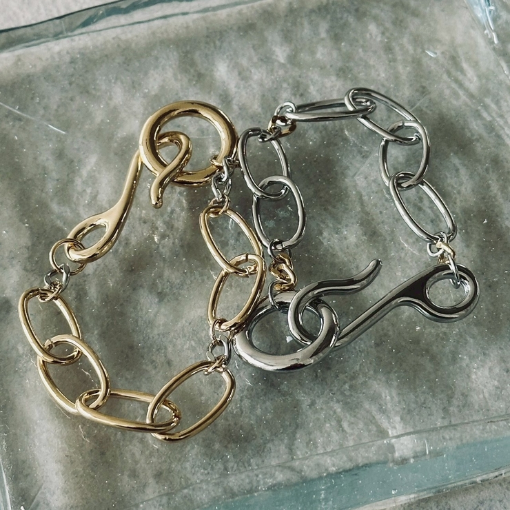 ニュアンスチェーン バイカラー ブレスレット | feu | 詳細画像12 