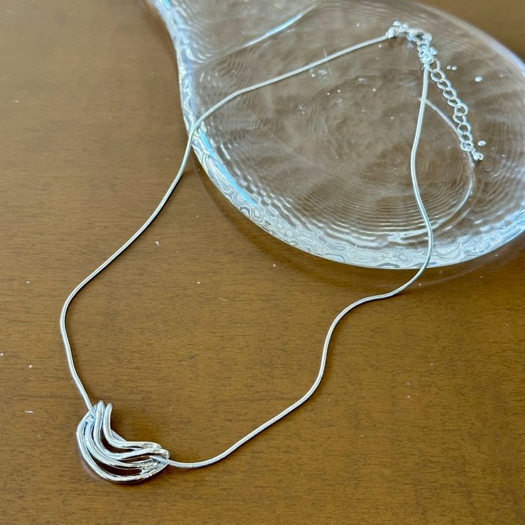 シルバー | ネックレス ショート メタル | feu