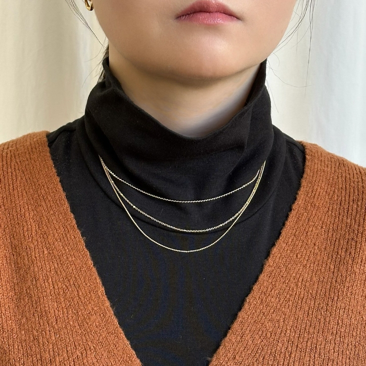3連ネックレス 華奢チェーンネックレス 個性的 | feu | 詳細画像12 