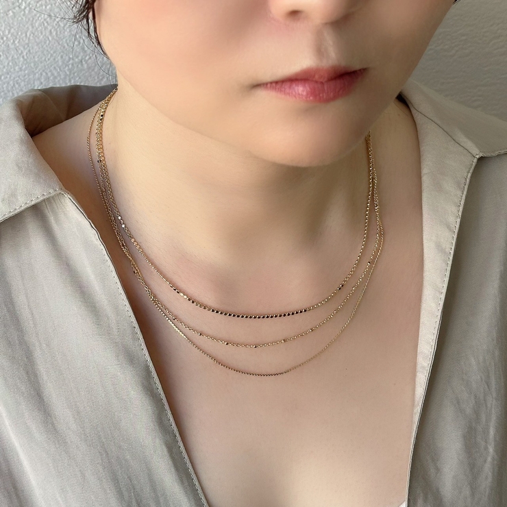 3連ネックレス 華奢チェーンネックレス 個性的 | feu | 詳細画像14 