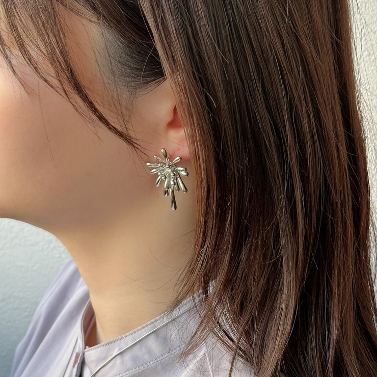 メタルピアス 大ぶり お花 | feu | 詳細画像10 