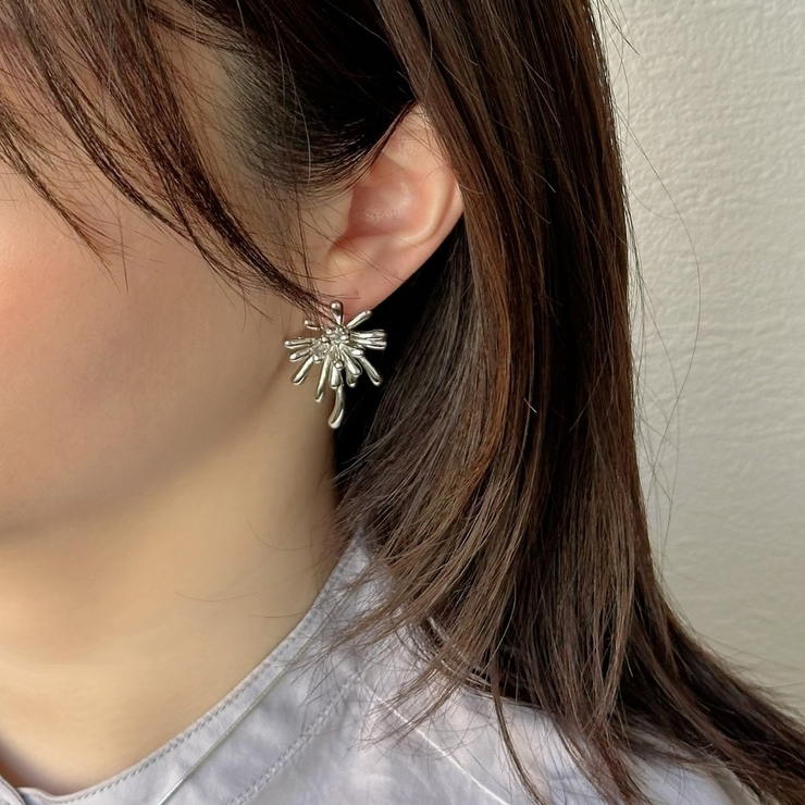 メタルピアス 大ぶり お花 | feu | 詳細画像7 