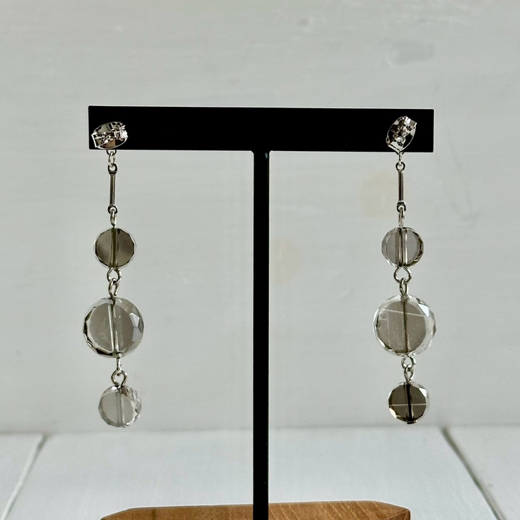 揺れるピアス クリア樹脂 個性的 | feu | 詳細画像7 