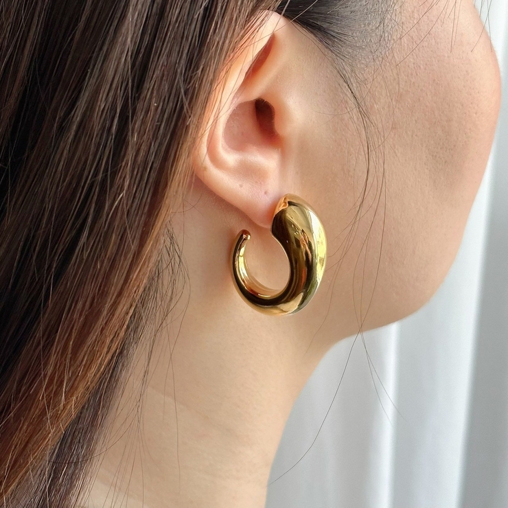 サージカルステンレス フープピアス アクリル樹脂 | feu | 詳細画像6 