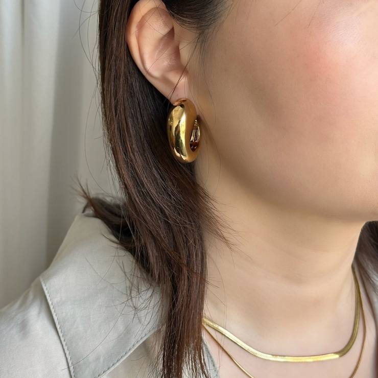 サージカルステンレス フープピアス アクリル樹脂 | feu | 詳細画像7 