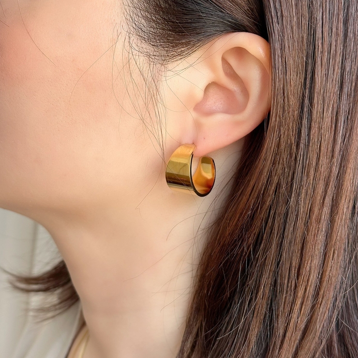 サージカルステンレス フープピアス アクリル樹脂 | feu | 詳細画像7 