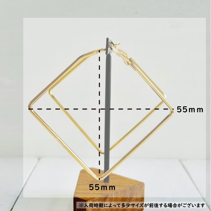 サージカルステンレス オーバル型 フープピアス | feu | 詳細画像5 