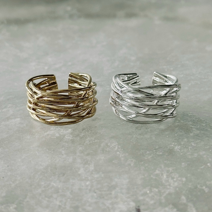 フリーサイズリング 抜け感 ニュアンスデザイン | feu | 詳細画像12 