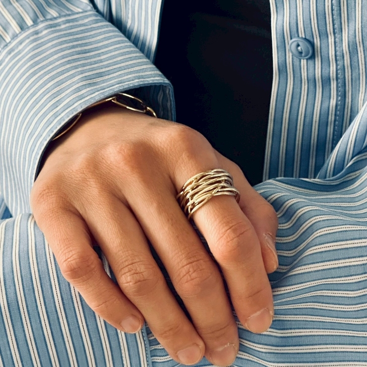 フリーサイズリング 抜け感 ニュアンスデザイン | feu | 詳細画像2 