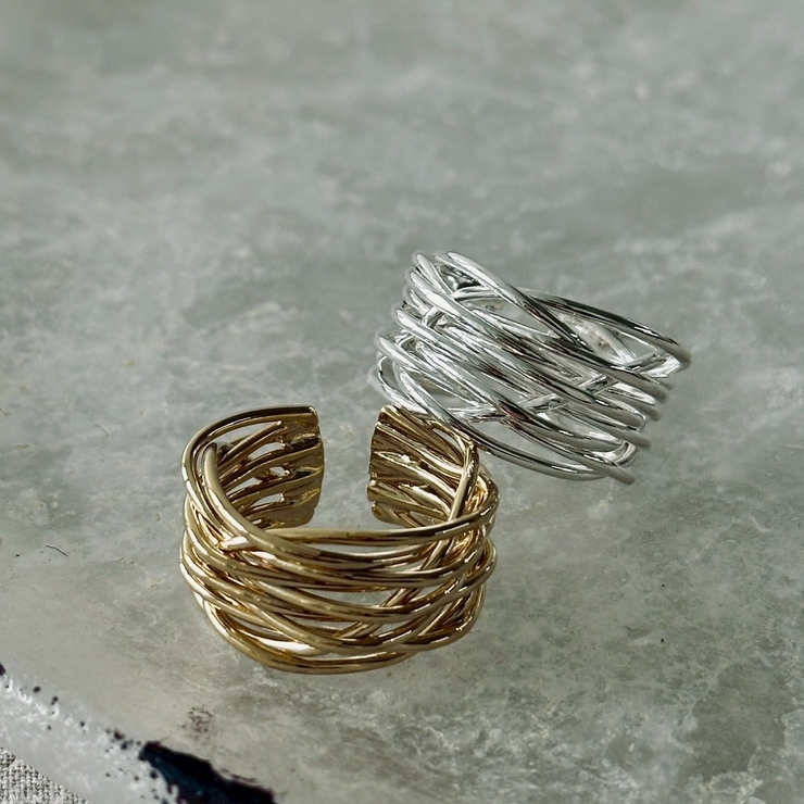 フリーサイズリング 抜け感 ニュアンスデザイン | feu | 詳細画像3 