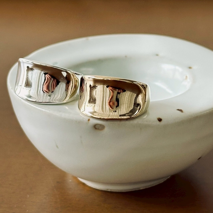 大ぶり ボリューム メタルリング | feu | 詳細画像2 