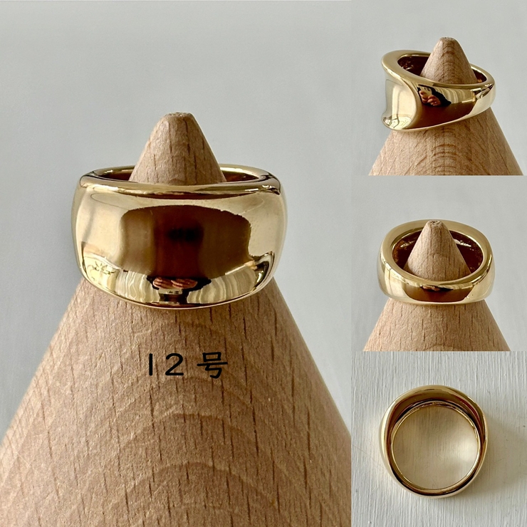 大ぶり ボリューム メタルリング | feu | 詳細画像4 