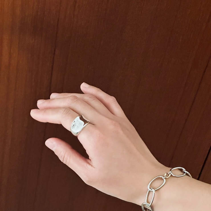 大ぶり ボリューム メタルリング | feu | 詳細画像8 