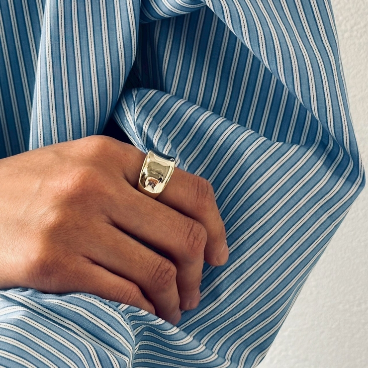 大ぶり ボリューム メタルリング | feu | 詳細画像9 