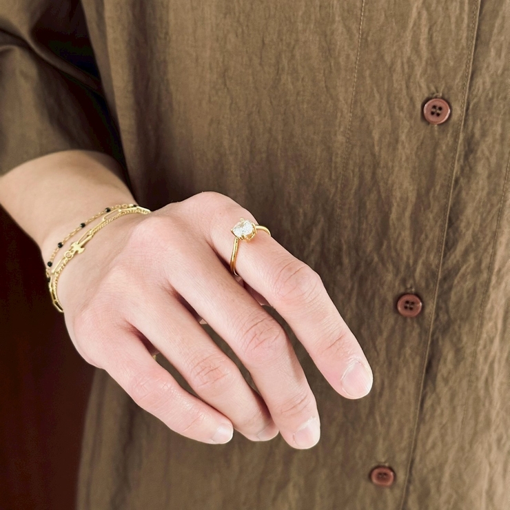 リング サージカルステンレス ジルコニア | feu | 詳細画像2 