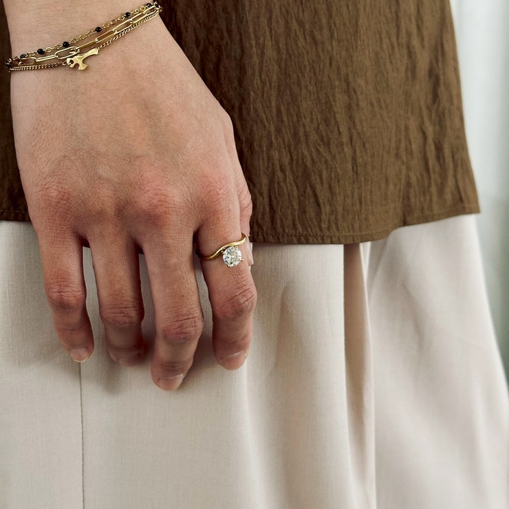 リング サージカルステンレス ジルコニア | feu | 詳細画像8 