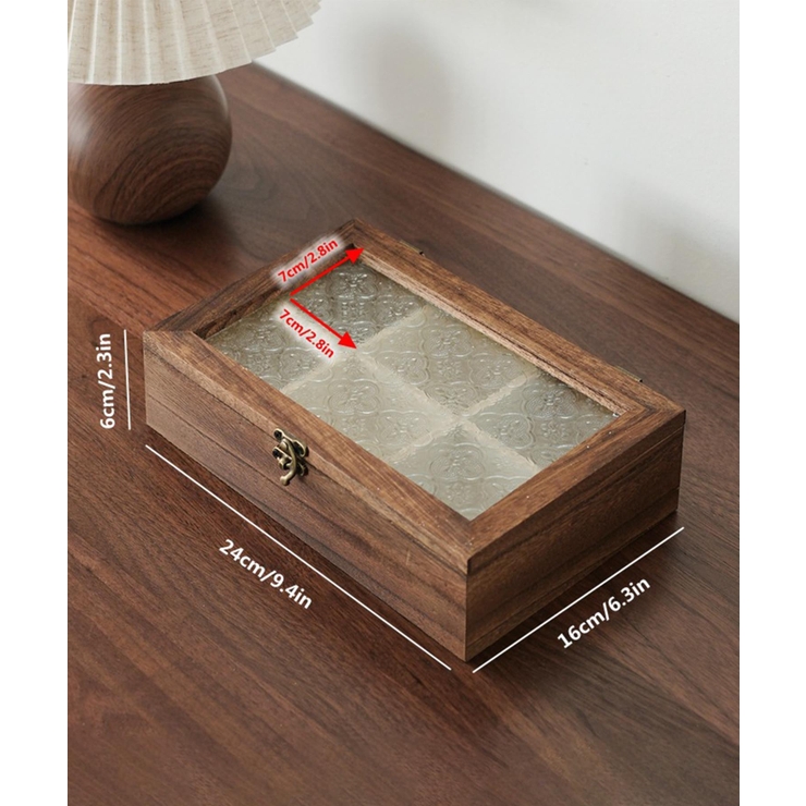 1 | 桐木ガラス蓋アクセサリーボックス | aimoha 
