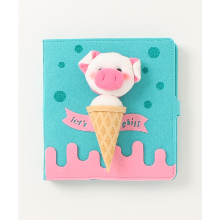 ブルー1 | かわいい動物手帳メモ帳 かわいい メモ 文房具 ステーショナリー 雑貨 女の子 | aimoha 