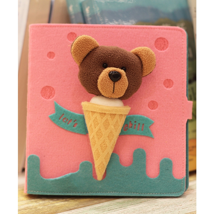 ピンク | かわいい動物手帳メモ帳 かわいい メモ 文房具 ステーショナリー 雑貨 女の子 | aimoha 