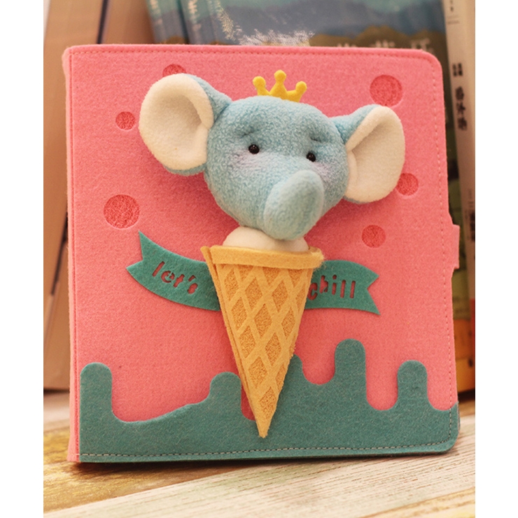 ピンク5 | かわいい動物手帳メモ帳 かわいい メモ 文房具 ステーショナリー 雑貨 女の子 | aimoha 