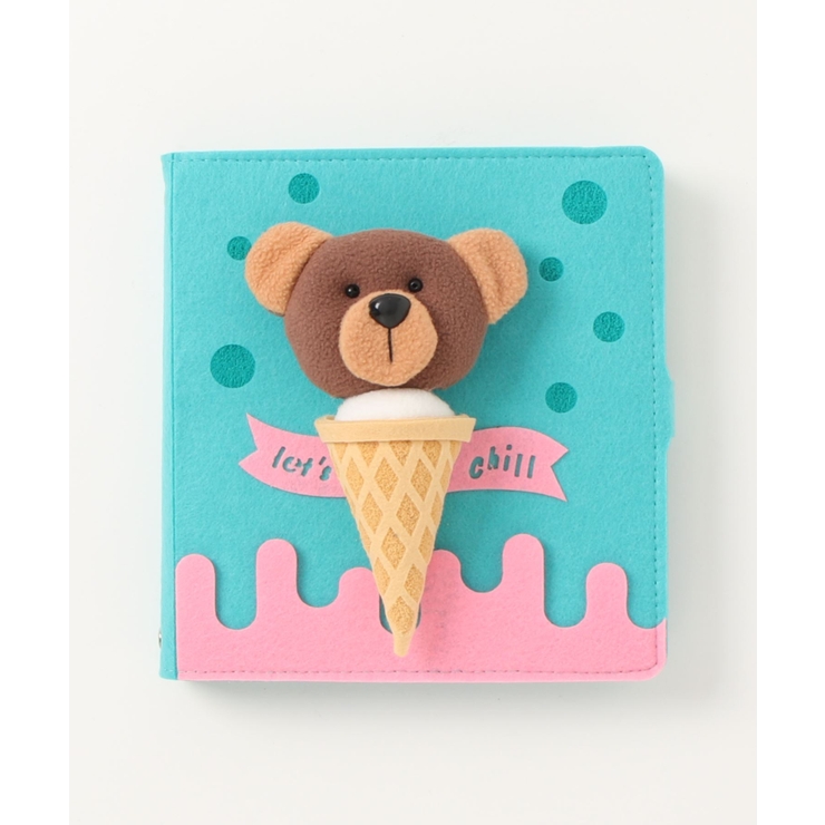 ブルー | かわいい動物手帳メモ帳 かわいい メモ 文房具 ステーショナリー 雑貨 女の子 | aimoha 