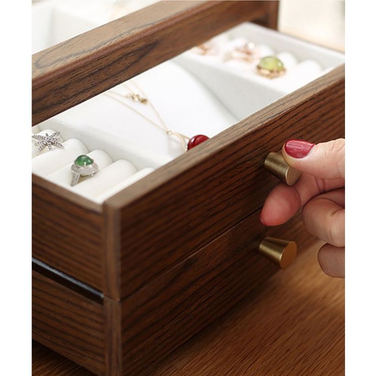 大容量 2段式ジュエリーボックス アクセサリー[品番