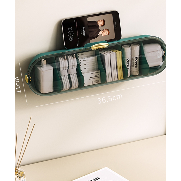 グリーン | 収納ボックス 仕切り 壁掛け 韓国インテリア | aimoha 