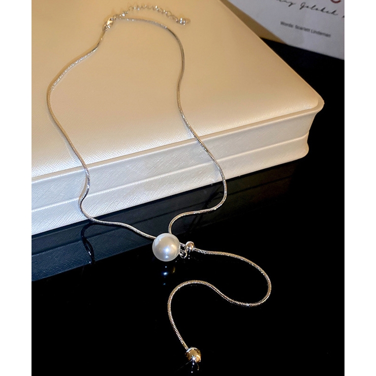 パールネックレス、シルバーネックレス Jasmine Grandiflorum | aimoha  | 詳細画像3 