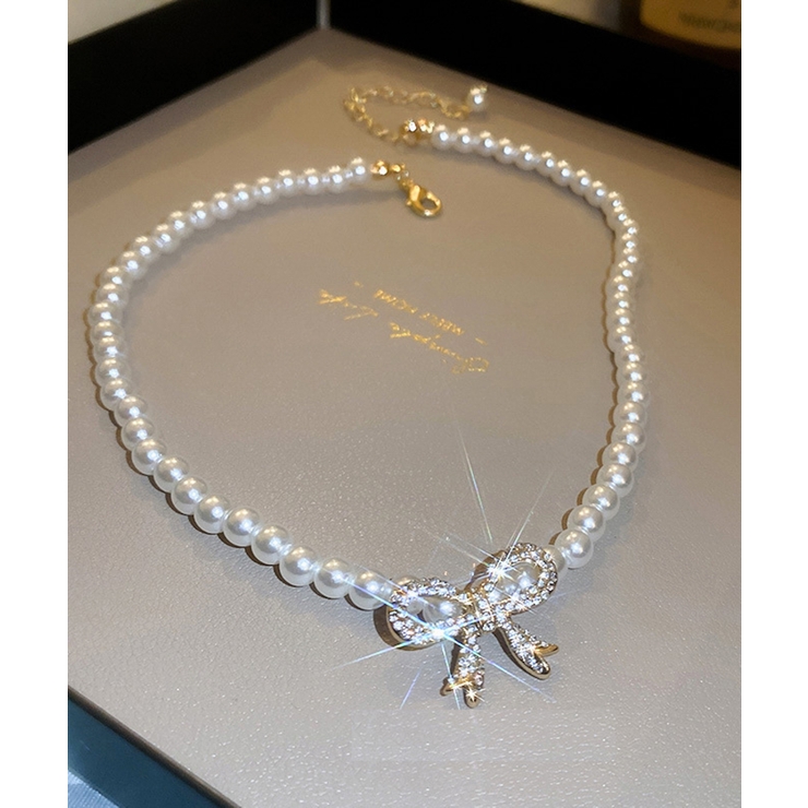 パールネックレス、シルバーネックレス Jasmine Grandiflorum | aimoha  | 詳細画像2 