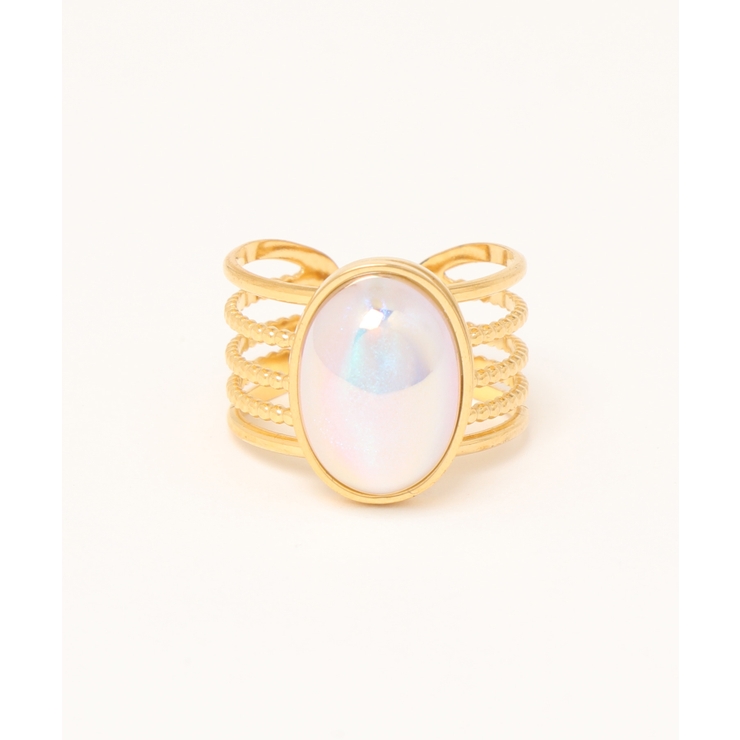 ゴールド | 調節可能個性的金メッキリング | aimoha 