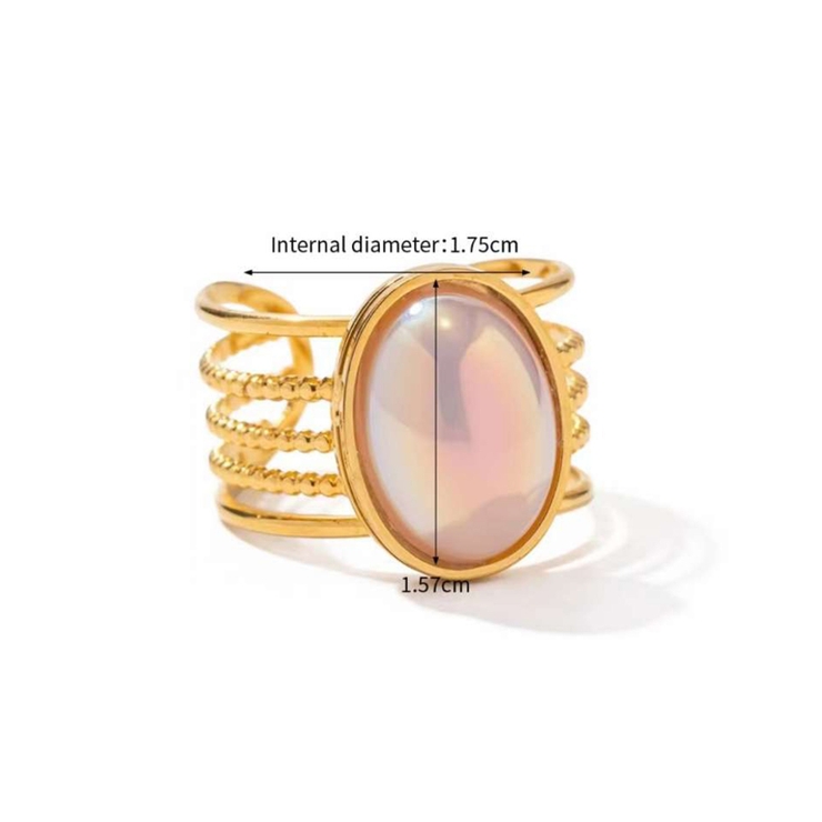 調節可能個性的金メッキリング | aimoha  | 詳細画像1 