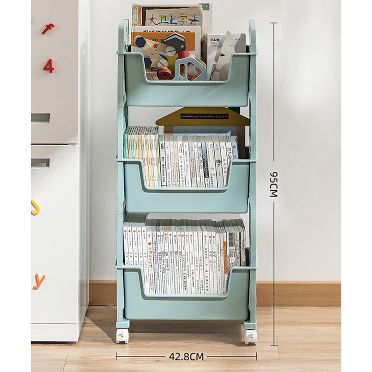 可動式 大容量本棚書類棚 収納棚 韓国インテリア[品番：XT000009966