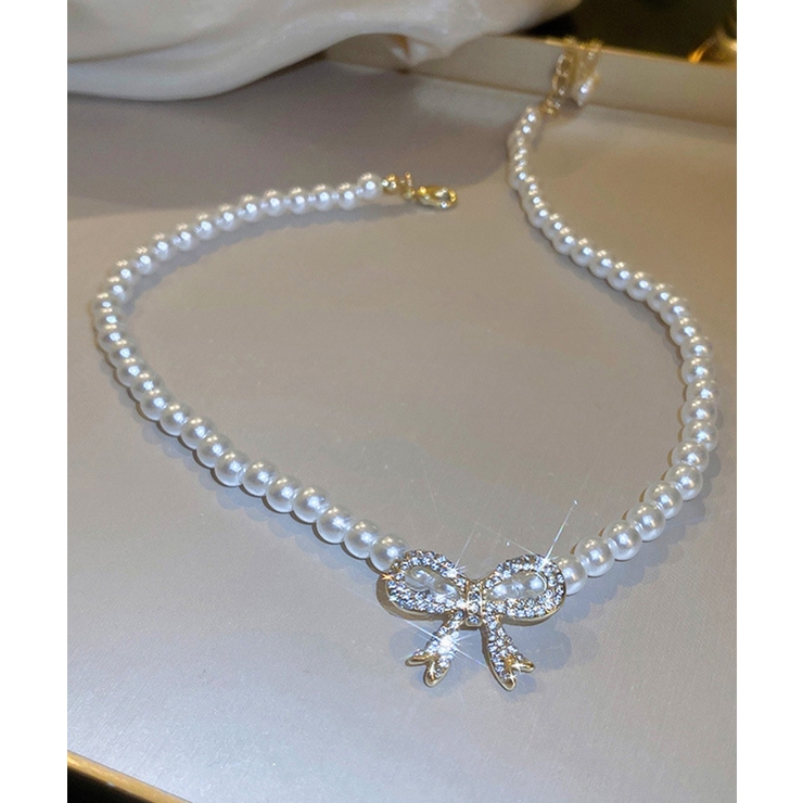 パールネックレス、シルバーネックレス Jasmine Grandiflorum | aimoha  | 詳細画像5 