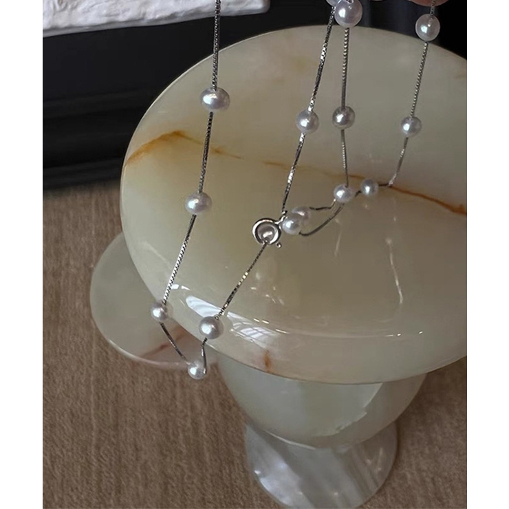 パールネックレス、シルバーネックレス Jasmine Grandiflorum | aimoha  | 詳細画像9 