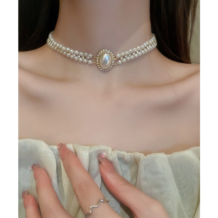 パールネックレス、シルバーネックレス Jasmine Grandiflorum | aimoha  | 詳細画像14 