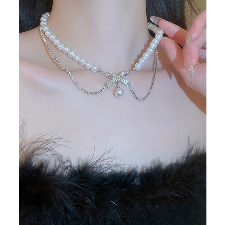 パールネックレス、シルバーネックレス Jasmine Grandiflorum | aimoha  | 詳細画像16 