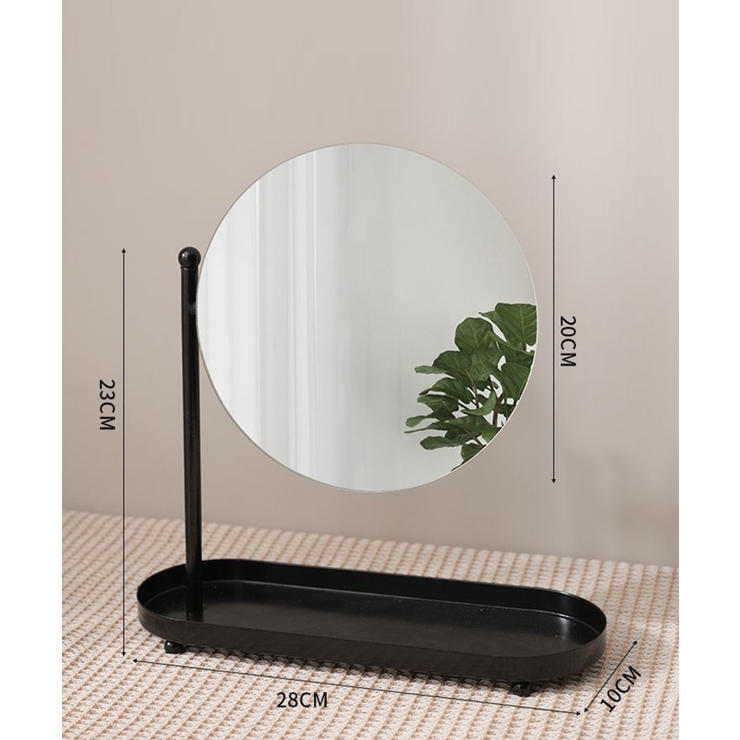 ブラック | 鏡付き 収納スタンド | aimoha 