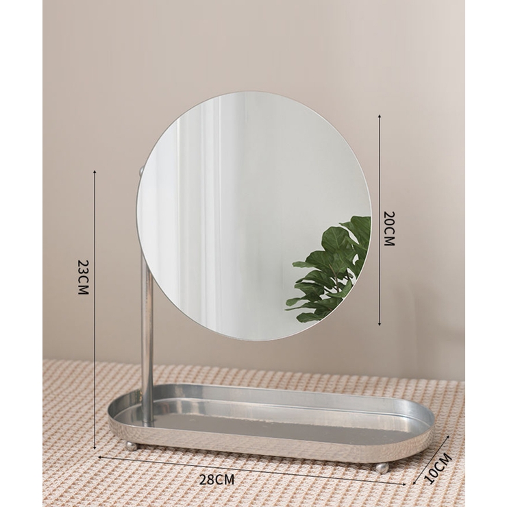 シルバー | 鏡付き 収納スタンド | aimoha 