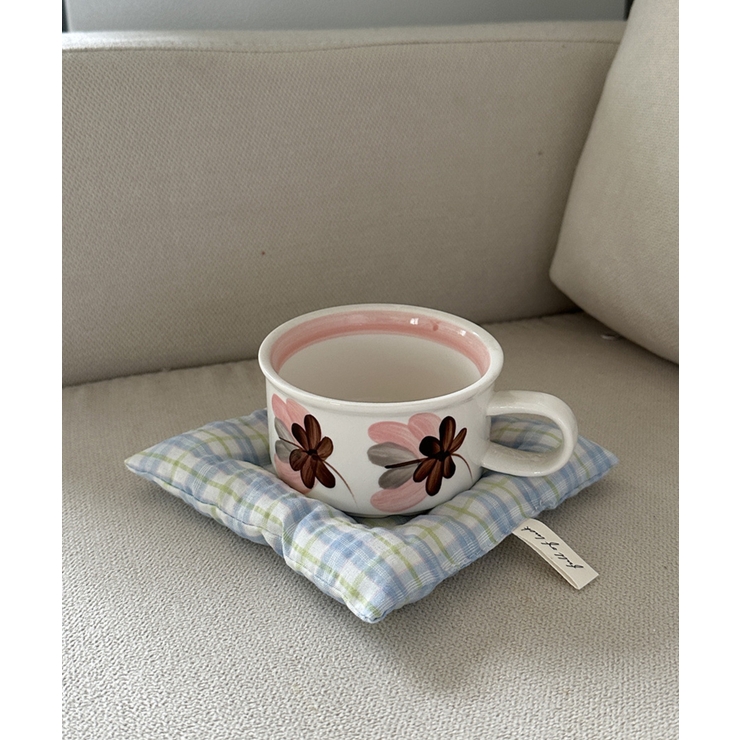 ブルー2 | カップマット  座布団コースター コースター | aimoha 