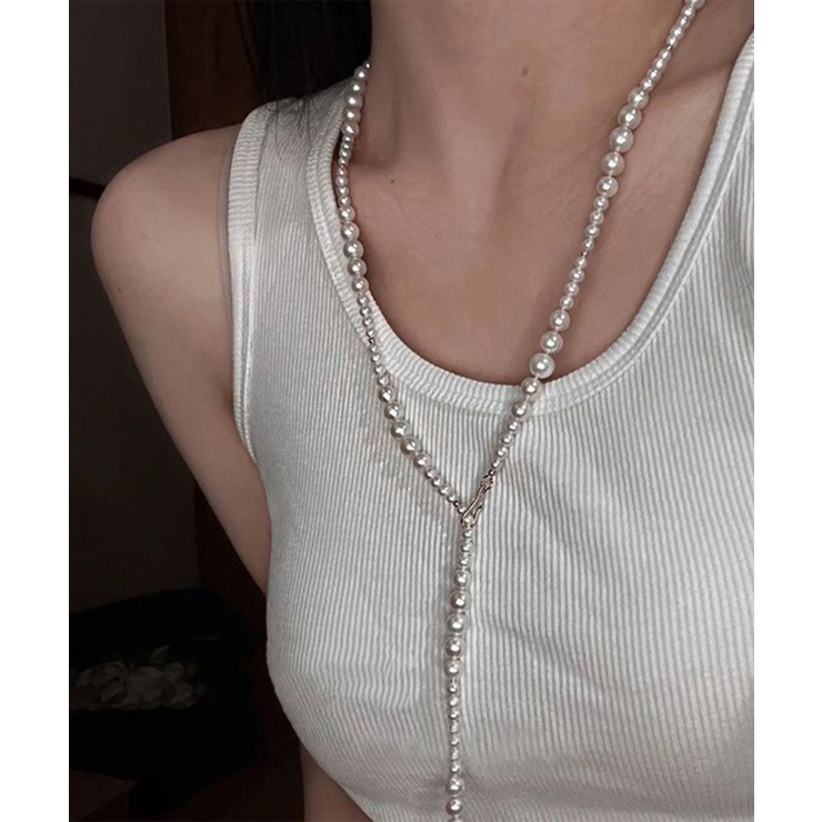 ホワイト6 | パールネックレス、シルバーネックレス Jasmine Grandiflorum | aimoha 