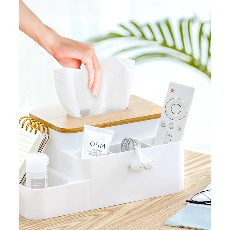 収納ラックが付いたティッシュケース 木製 ティッシュボックス[品番：XT000005660]｜aimoha  （アイモハ）のファッション通販｜SHOPLIST（ショップリスト）