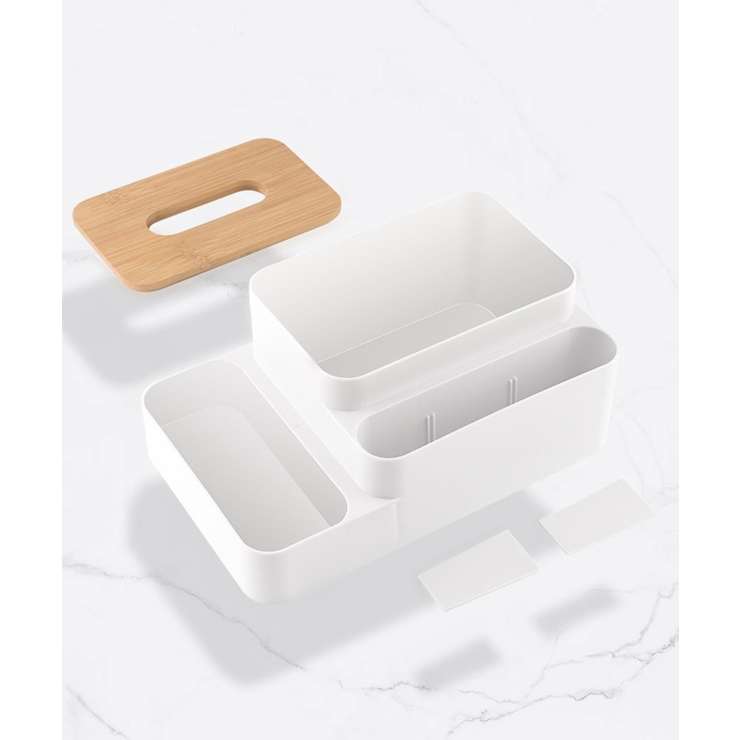 収納ラックが付いたティッシュケース 木製 ティッシュボックス[品番：XT000005660]｜aimoha  （アイモハ）のファッション通販｜SHOPLIST（ショップリスト）