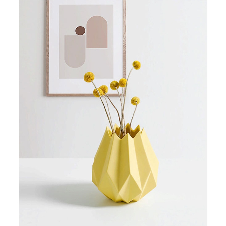 折り紙風アートモダン花瓶 花瓶 フラワーベース[品番：XT000006045