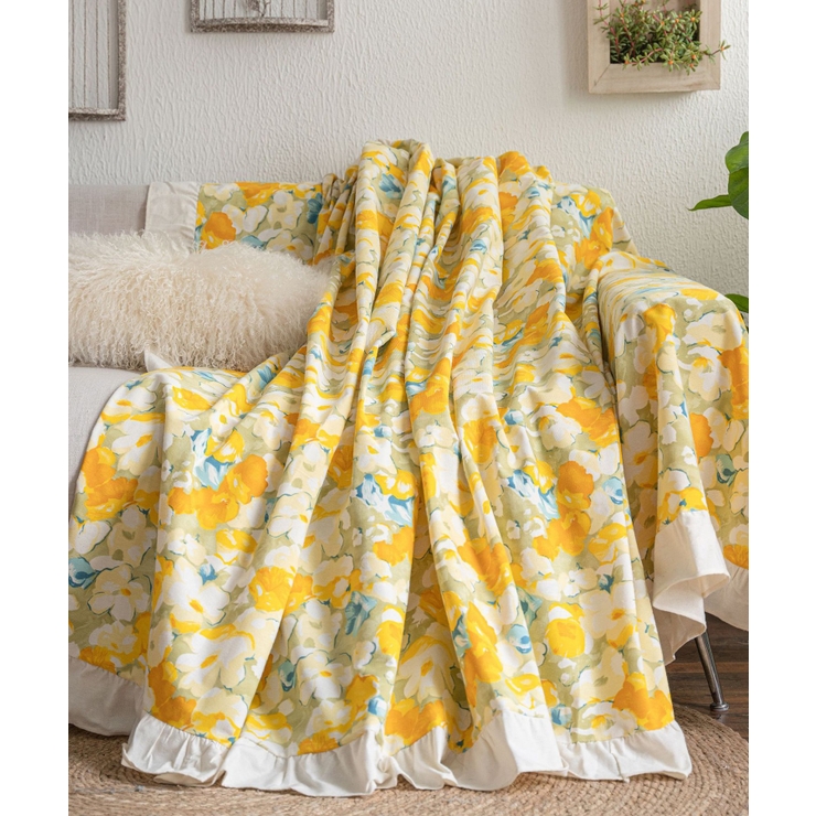 13 | レトロアンティークフリンジ花柄ソファーカバー ソファーカバー マルチカバー | aimoha 