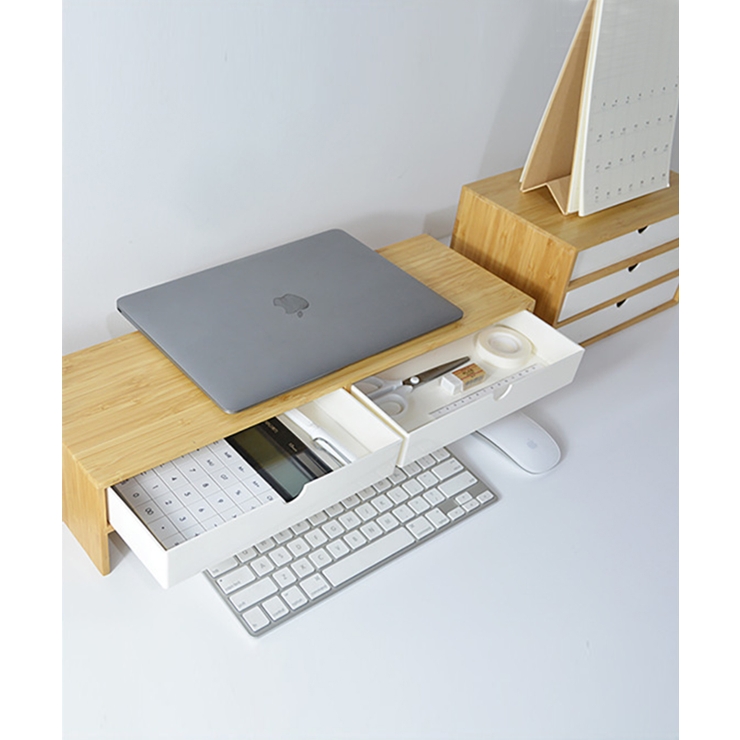Amazon.co.jp: MJKQ9 モニター台 木製 モニターラック パソコン